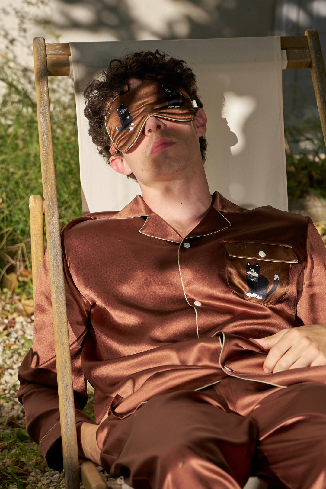 Milo Pearl Cat 22 Momme Silk Eye Mask