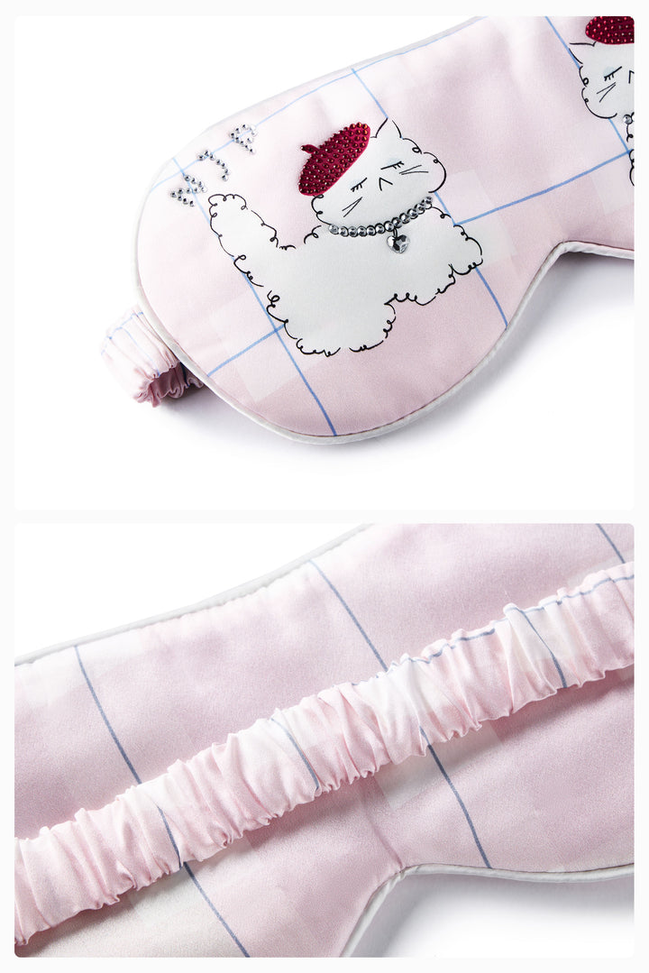 Kiki Cat 22 Momme Silk Sleep Mask