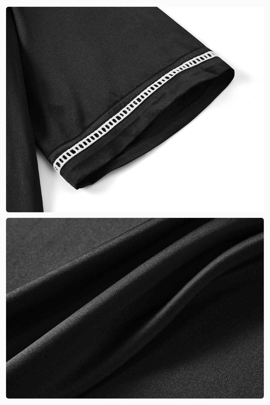 Milo 22 Momme Mulberry Silk Short Sleeve Pajama Set with Contrast Trim