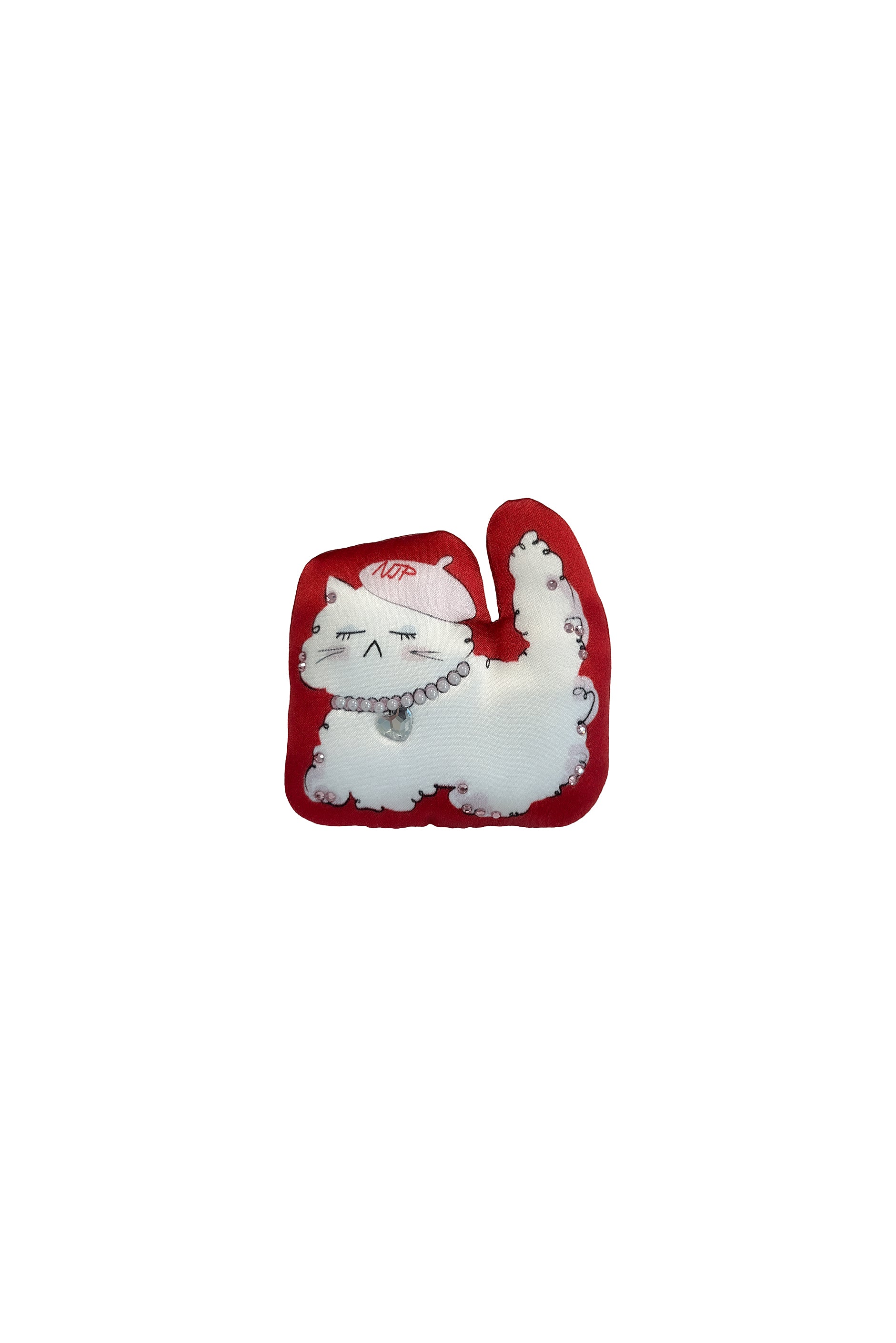 Kiki Cat Silk Hair Claw Clip in 100% mulberry silk by Not Just Pajama - image 1
