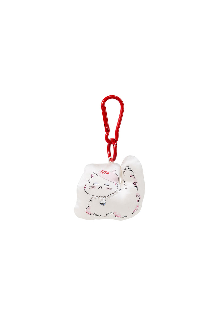 Kiki Cat Silk Keychain Charm in 100% mulberry silk by Not Just Pajama - image 6