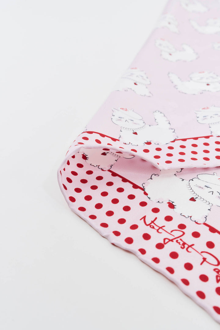 Kiki Pearl Cat 16 Momme Silk Scarf