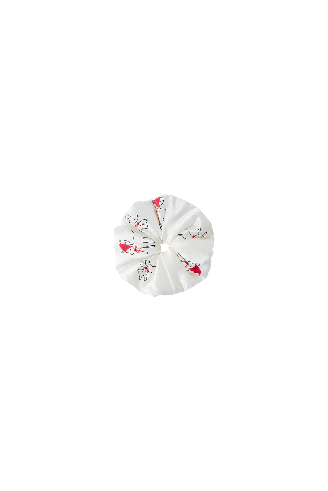 Bubbie 22 Momme Silk Printed Rhinestone Scrunchie