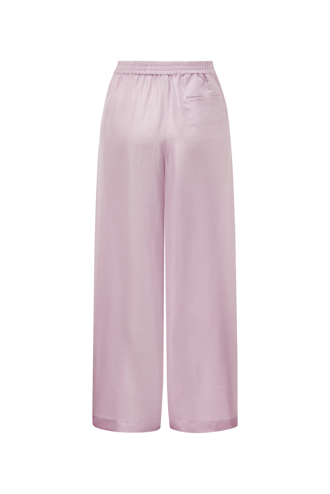 PAJA Farm Edit Dupion Silk Wide-Leg Trousers - Pink
