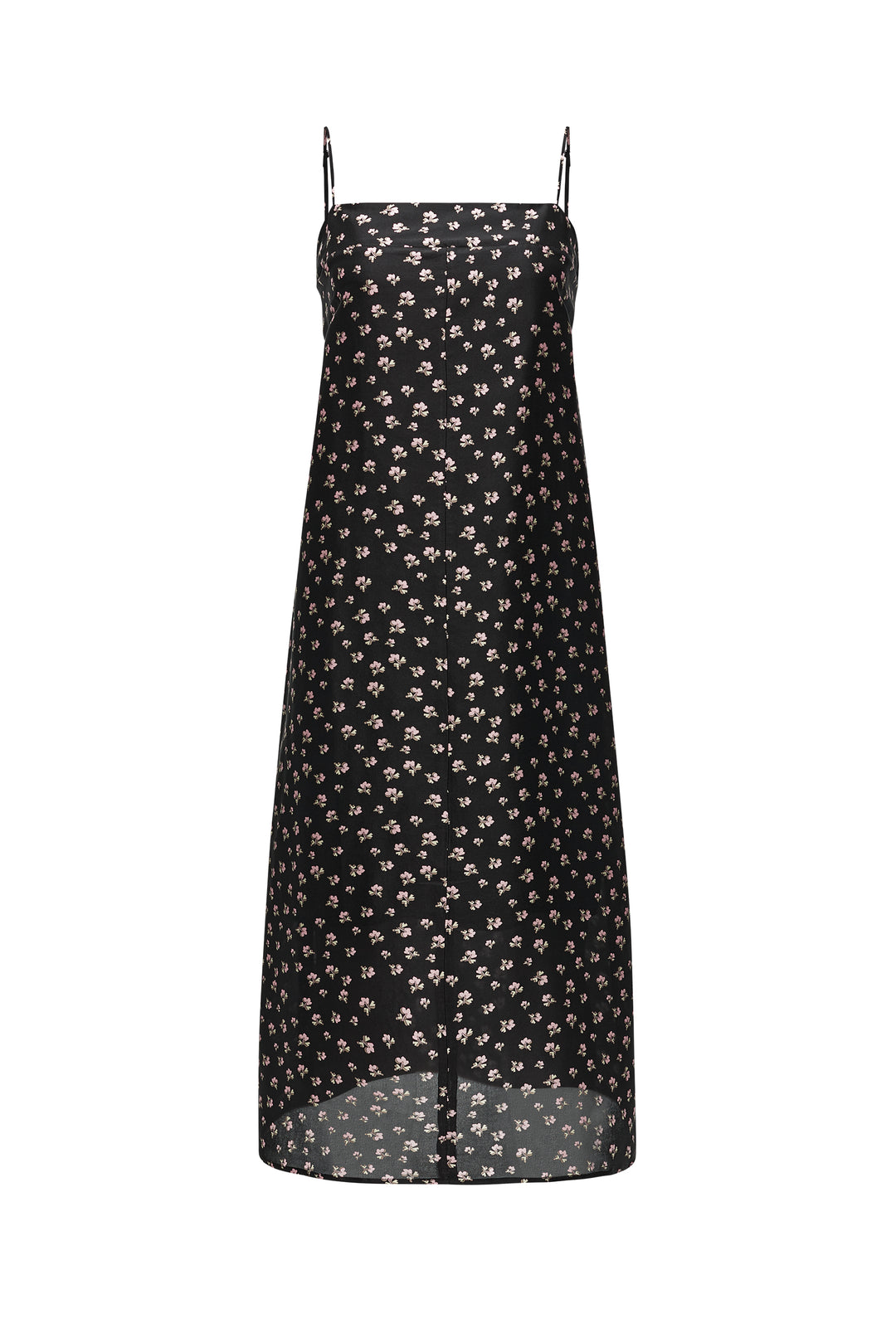 PAJA Farm Edit Dupion Silk Floral Print Maxi Dress - Black Not Just Pajama PAJA Farm Edit Dupion Silk Floral Print Maxi Dress - Black Not Just Pajama