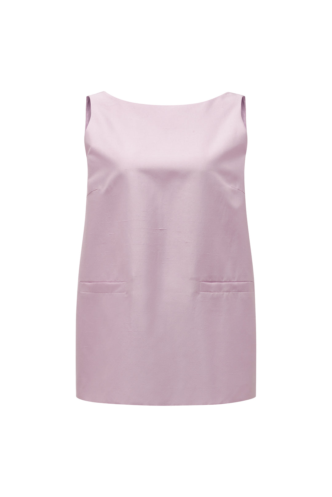 PAJA Farm Edit Dupion Silk V-Neck Backless Top - Pale Yellow