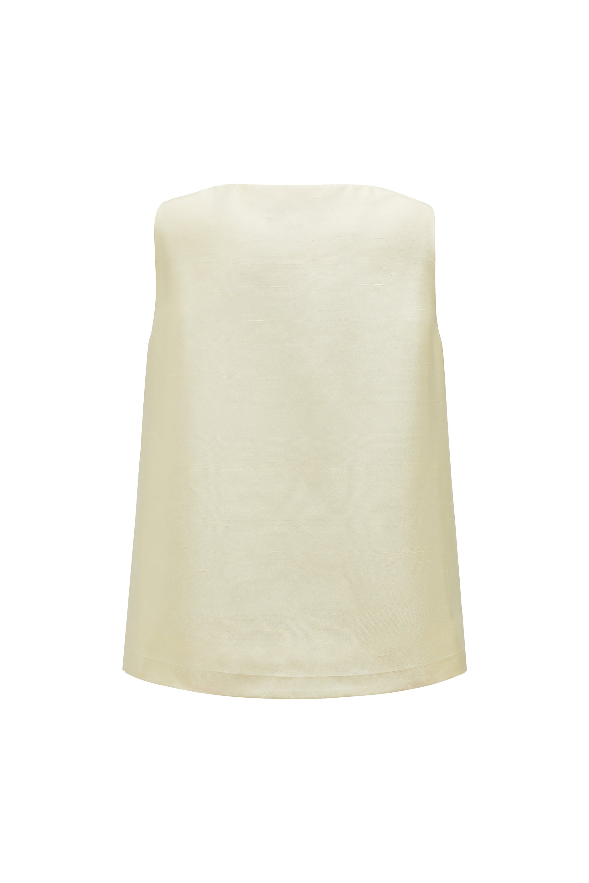 Mulberry Silk Sleeveless A-Line Top | Square Neck Silk Top – Not