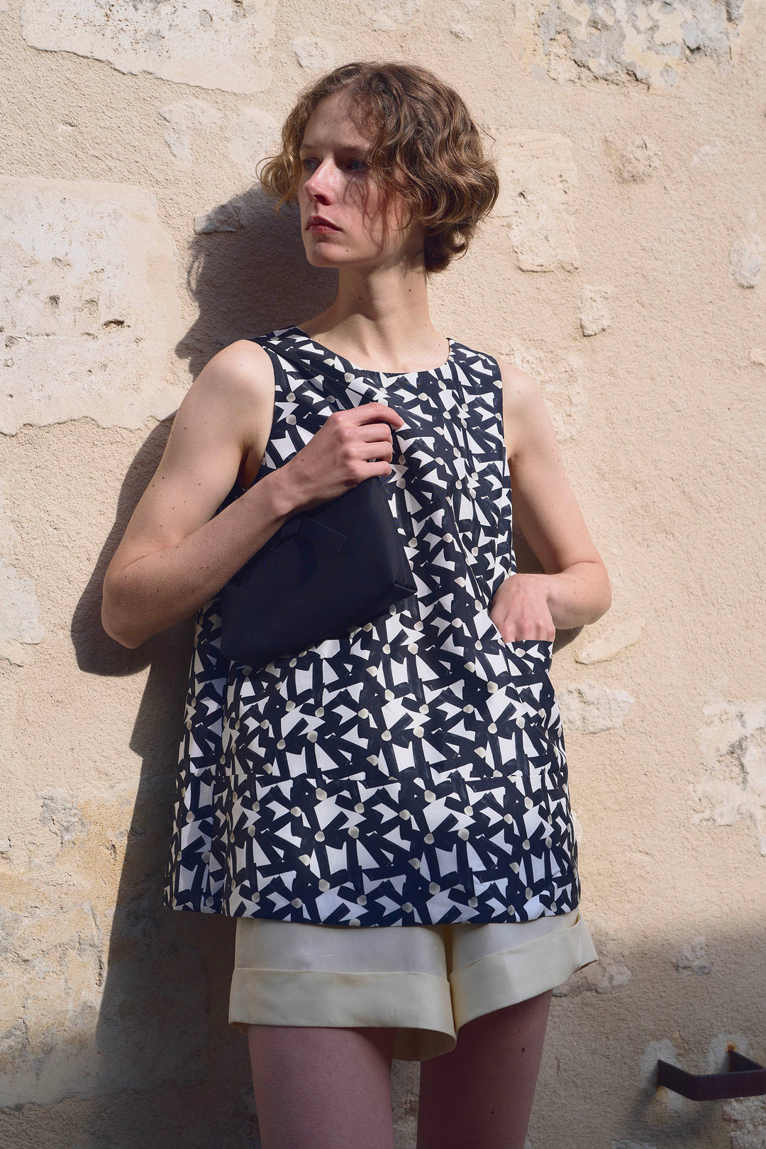 PAJA Out After Brunch Mulberry Silk A-Line Sleeveless Top