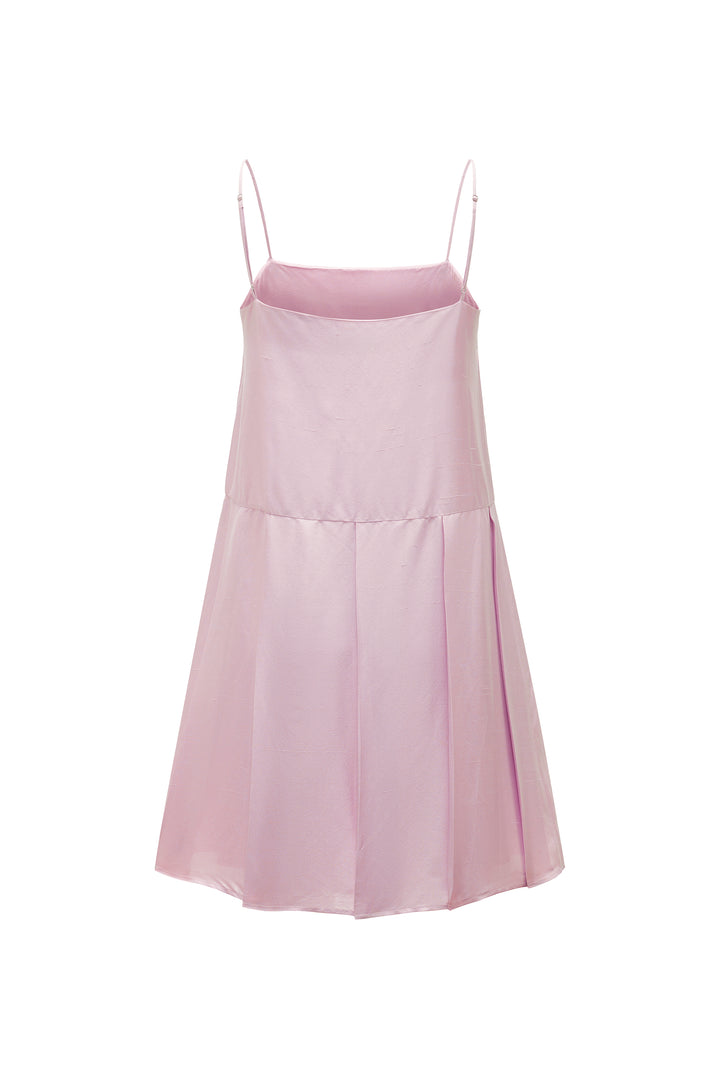 PAJA Out After Brunch Mulberry Silk Pleated Slip Dress with Adjustable Straps in 100% mulberry silk by Not Just Pajama - image 12