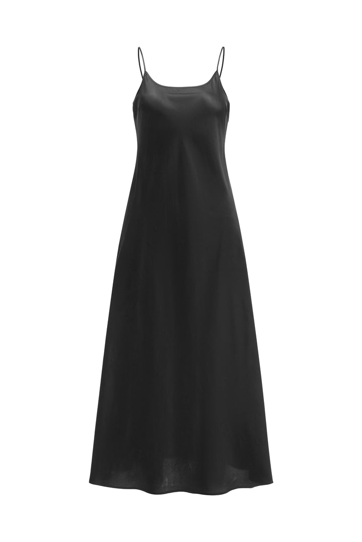 PAJA Out After Brunch Silk Maxi Dress | Adjustable Strap Summer Dress