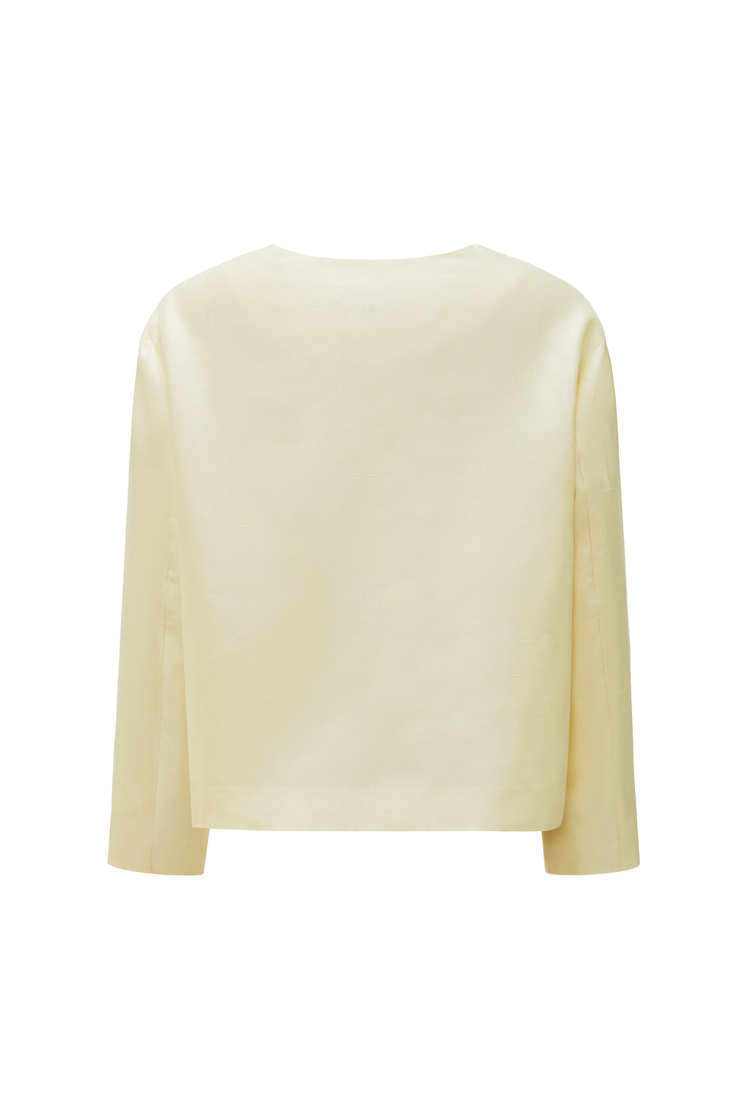 PAJA Out After Brunch Mulberry Silk U-Neck Knot Closure Jacket