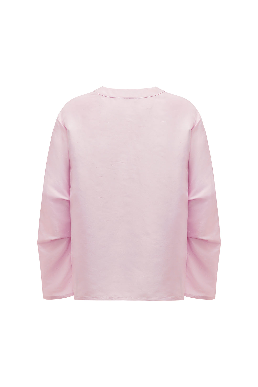 PAJA Out After Brunch Silk Contrast Trim Button Shirt
