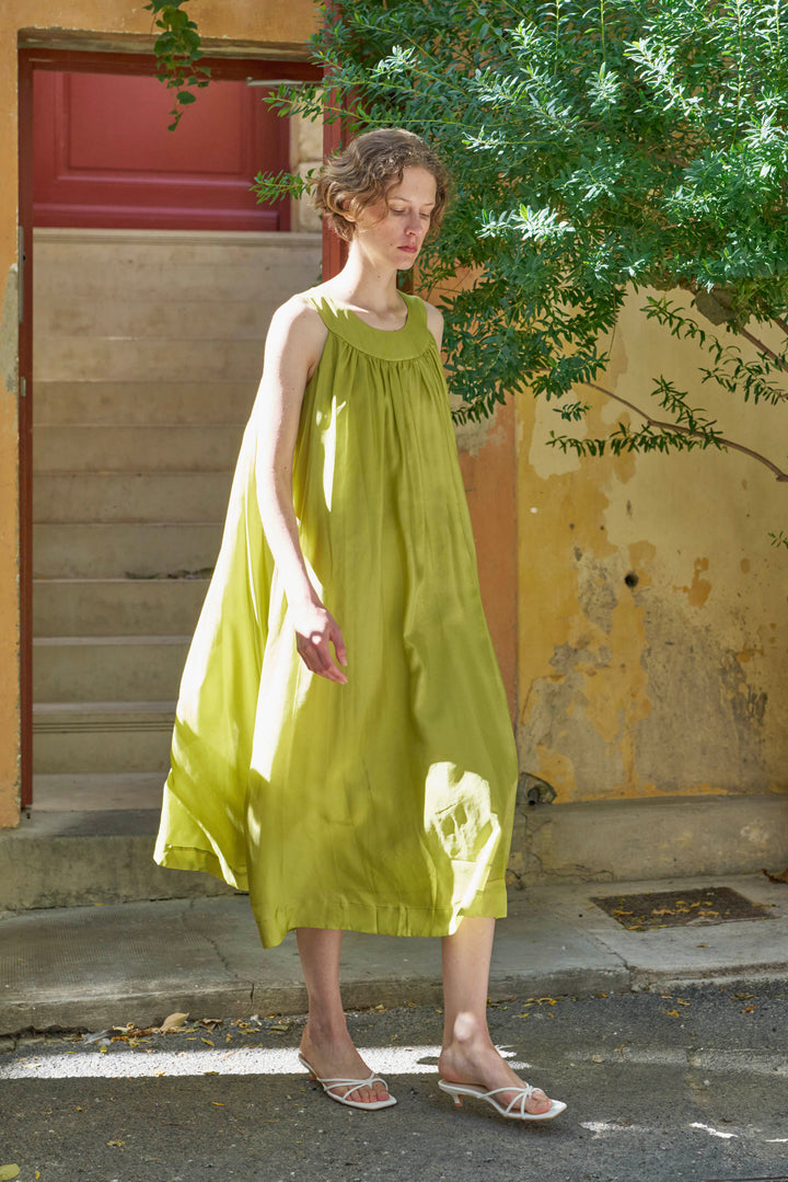PAJA Out After Brunch Silk Sleeveless Maxi Dress | Summer Vacation Dress in 100% mulberry silk by Not Just Pajama - image 17