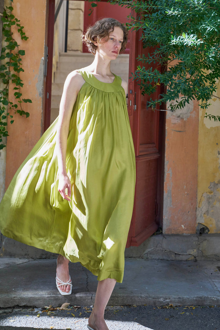 PAJA Out After Brunch Silk Sleeveless Maxi Dress | Summer Vacation Dress in 100% mulberry silk by Not Just Pajama - image 16