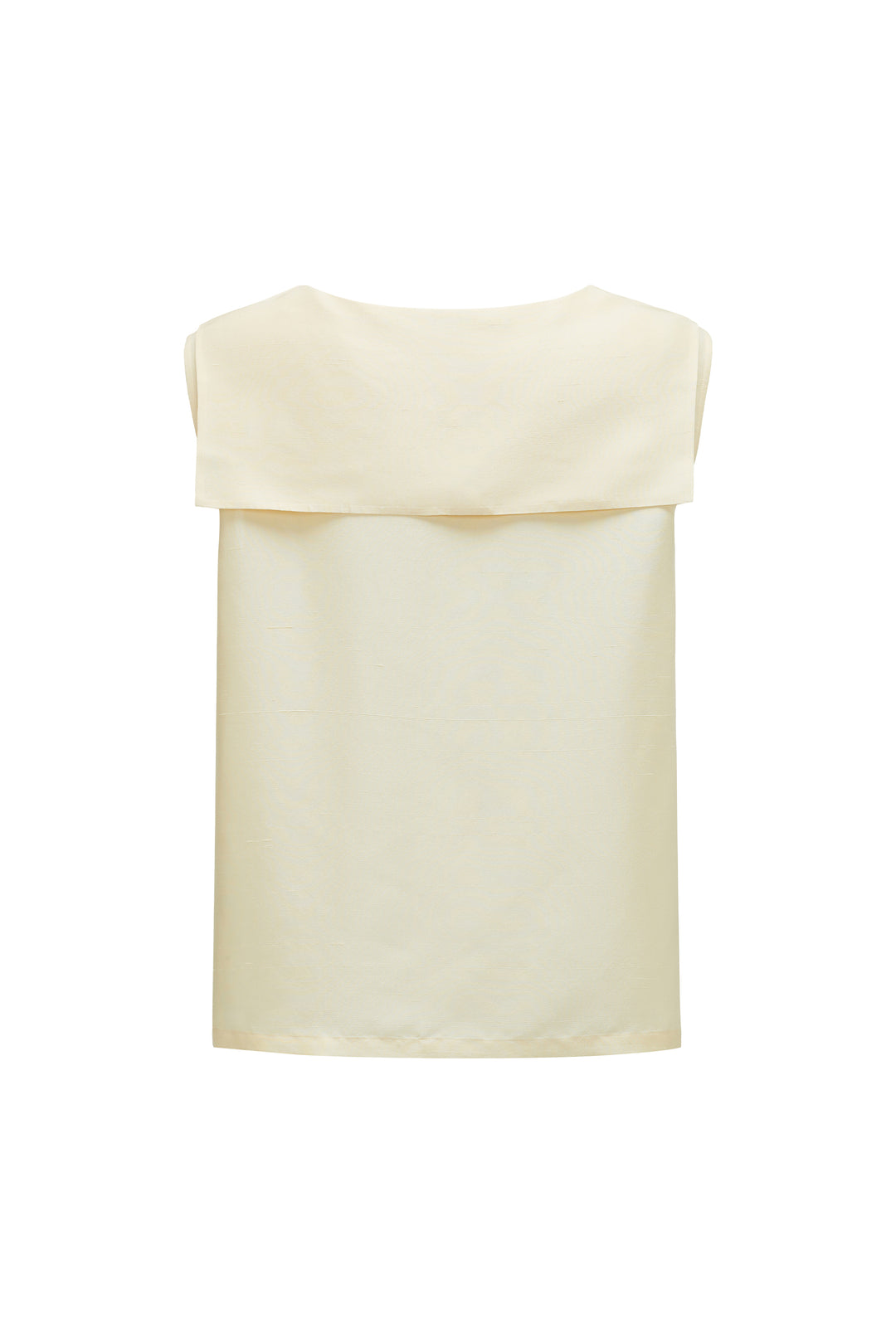 PAJA Out After Brunch Mulberry Silk Sailor Collar Sleeveless Top
