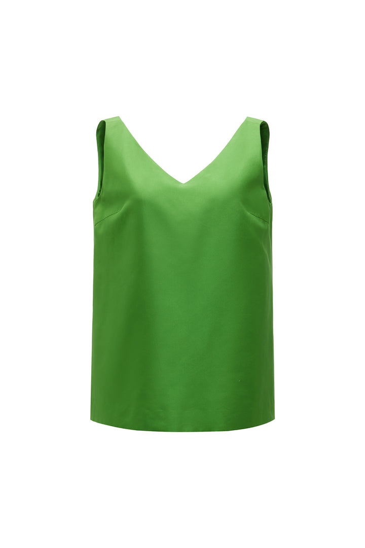 PAJA Out After Brunch Reversible Mulberry Silk Floral Vest Top