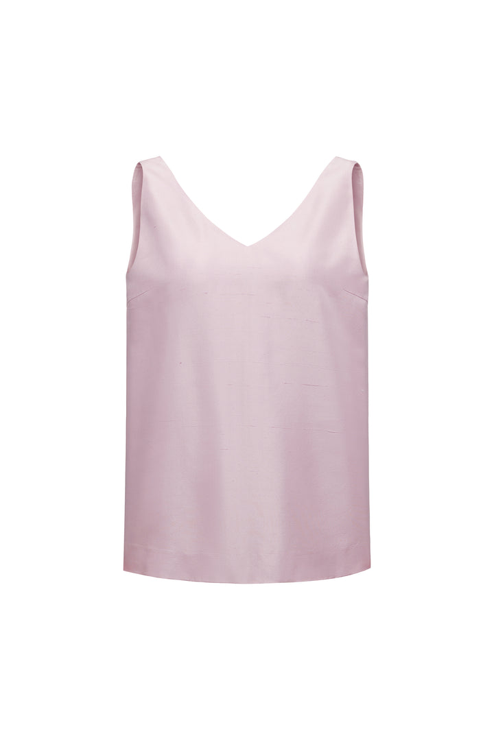 PAJA Out After Brunch Reversible Mulberry Silk Floral Vest Top