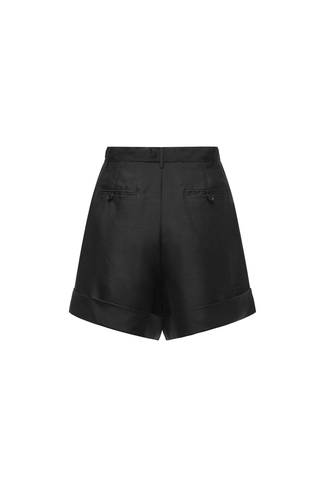 PAJA Out After Brunch Mulberry Silk High-Waisted Shorts