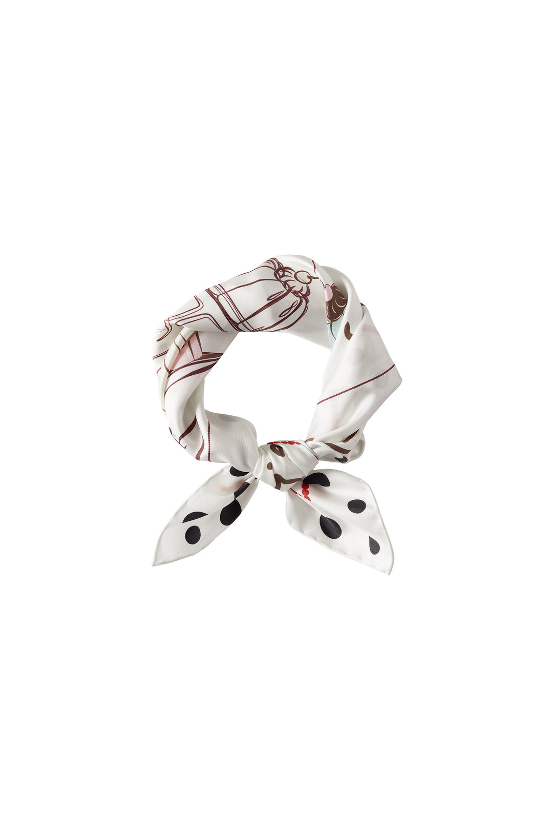 PAJA Out After Brunch Mulberry Silk Scarf