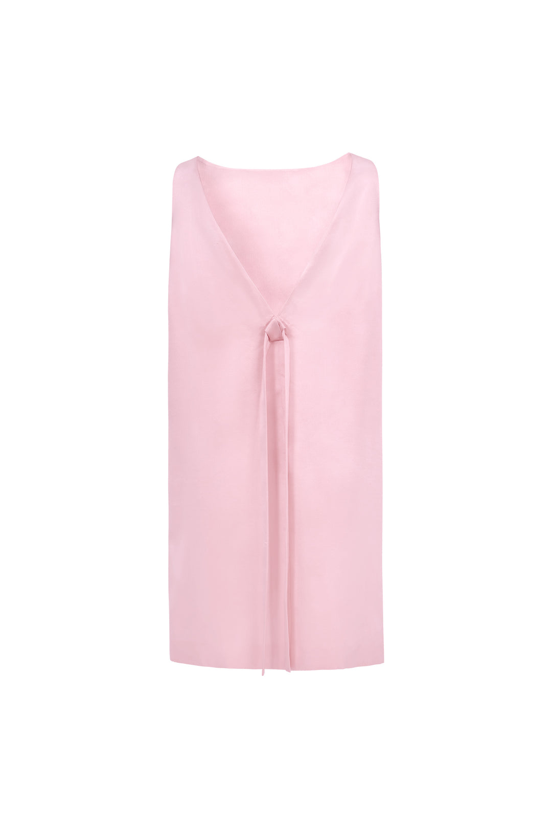 My Party 35 Momme Silk Wool Open-Back Bow Dress