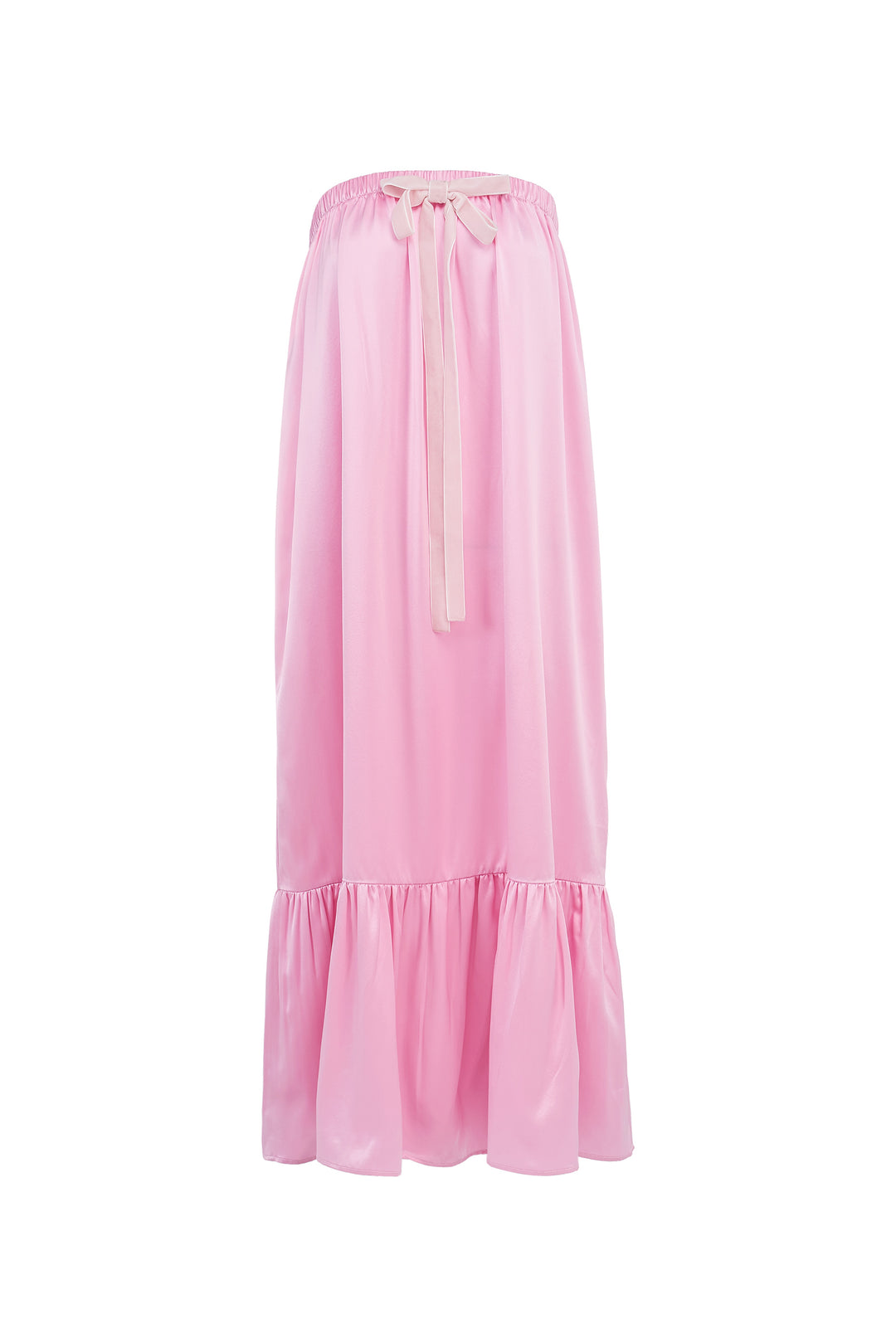 My Party 22 Momme Silk Strapless Bow Dress