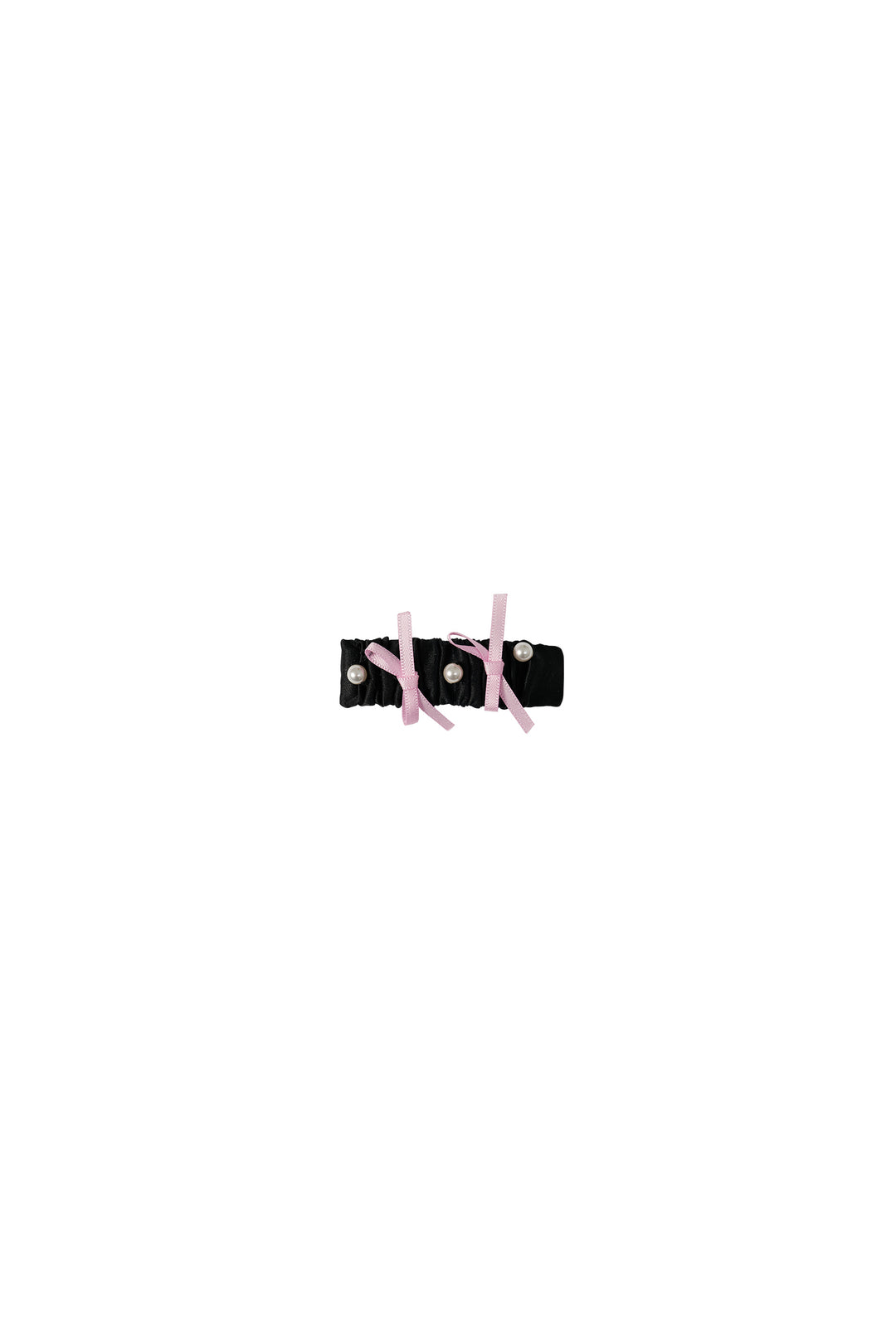My Party 22 Momme Silk Pearl Bow Hair Clip Set of 2