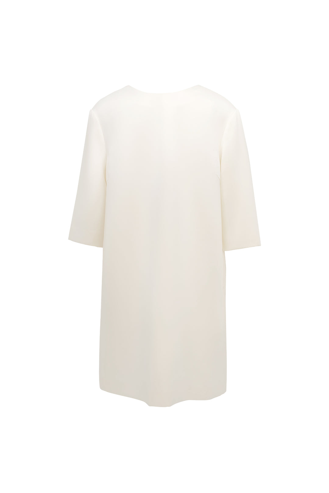 PAJA Summer Shimmer Silk Wool Satin Reversible Front-Back Dress