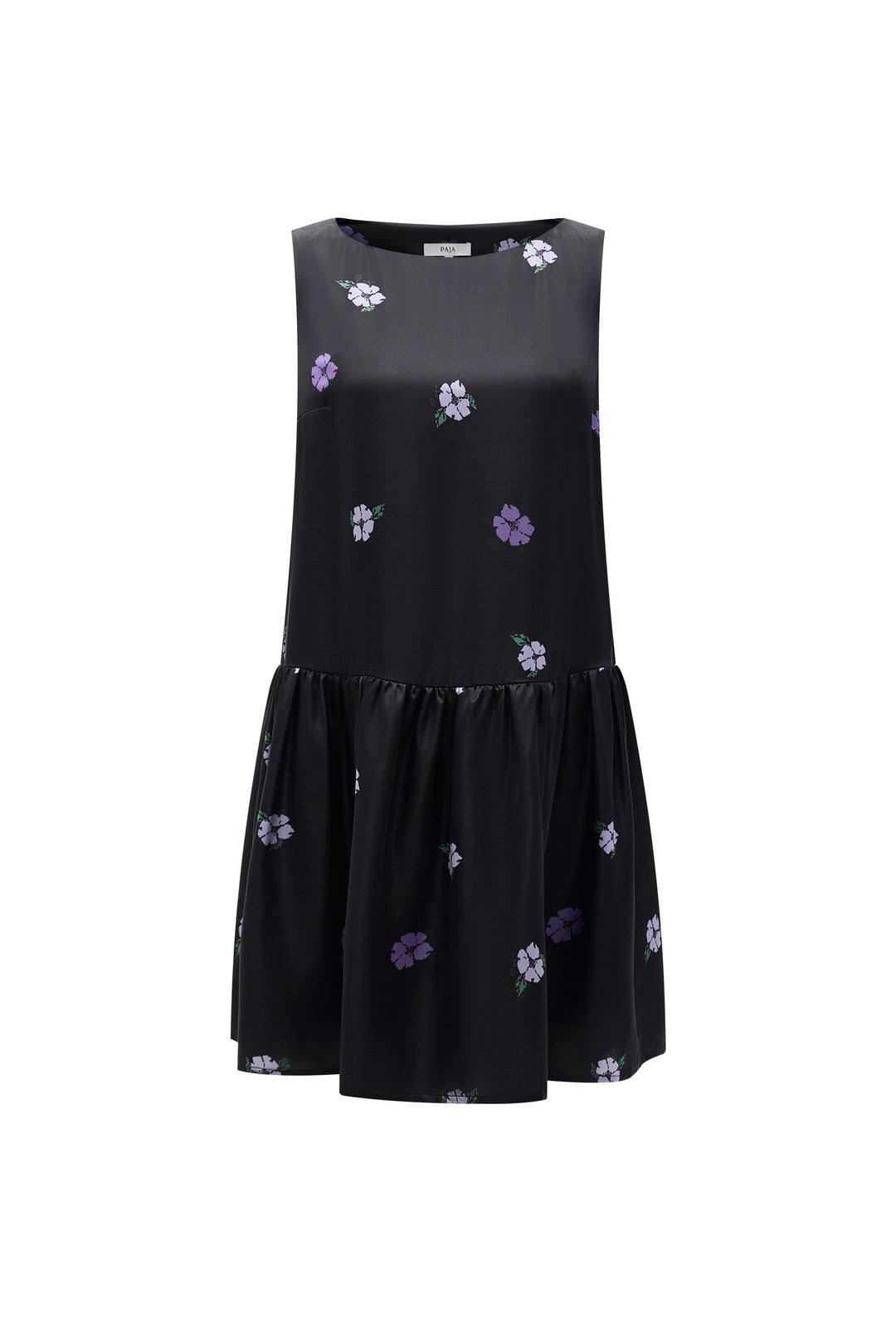 PAJA Summer Shimmer Silk Wool Satin Printed Dress