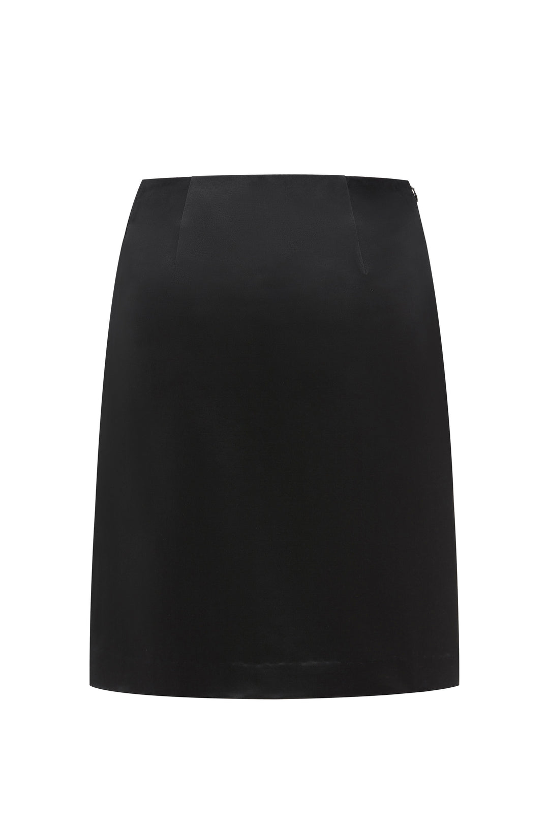 PAJA Gleam Collection Silk-Wool Midi Black Skirt