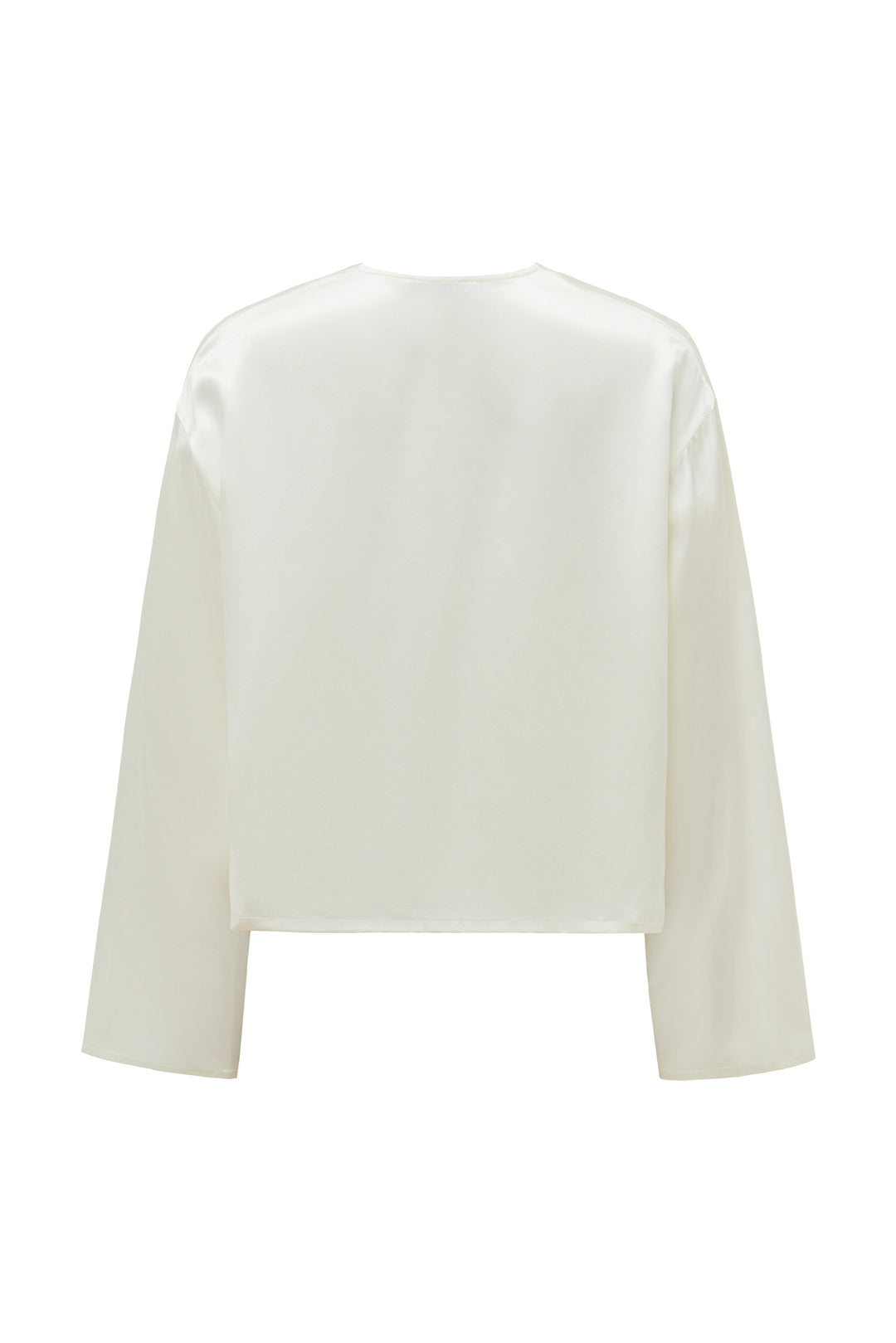 PAJA Beaded Summer Escapes Long Sleeve Blose - White