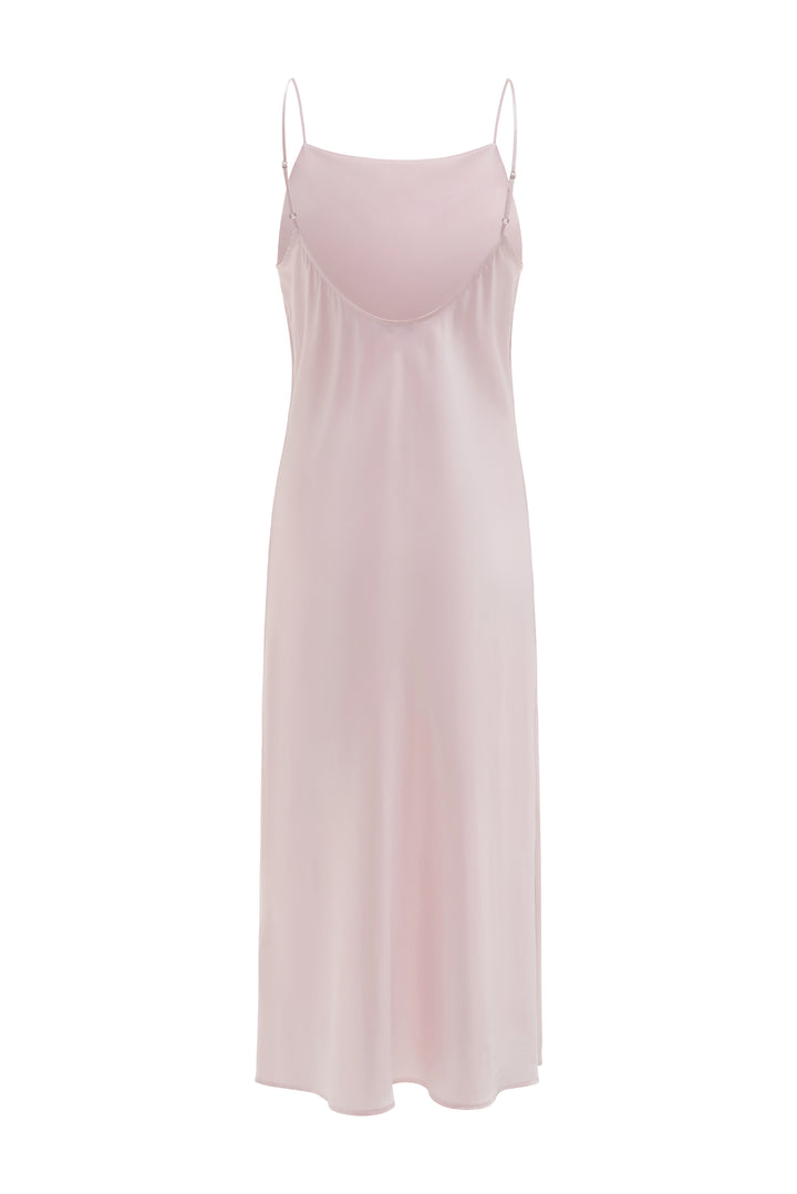PAJA Beaded Summer Escapes Silk Slip Dress - Pink
