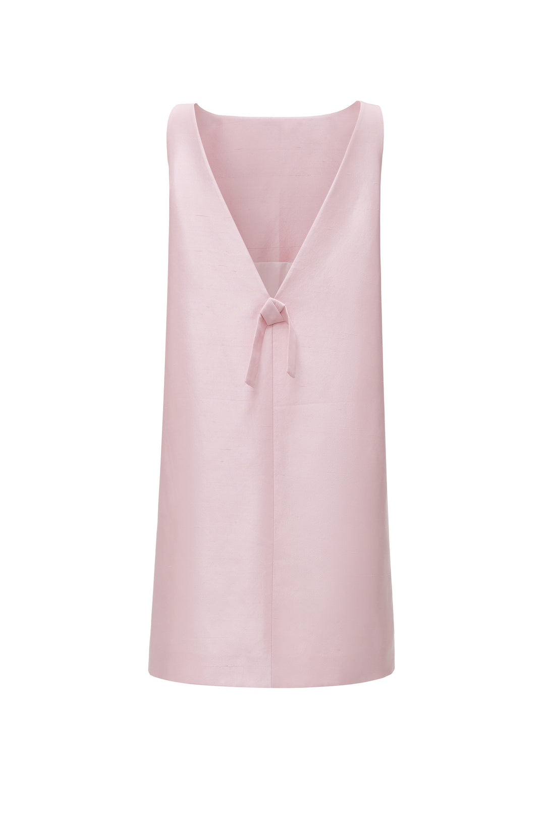 PAJA Women's Dupion Silk Dress with Bows - Pink