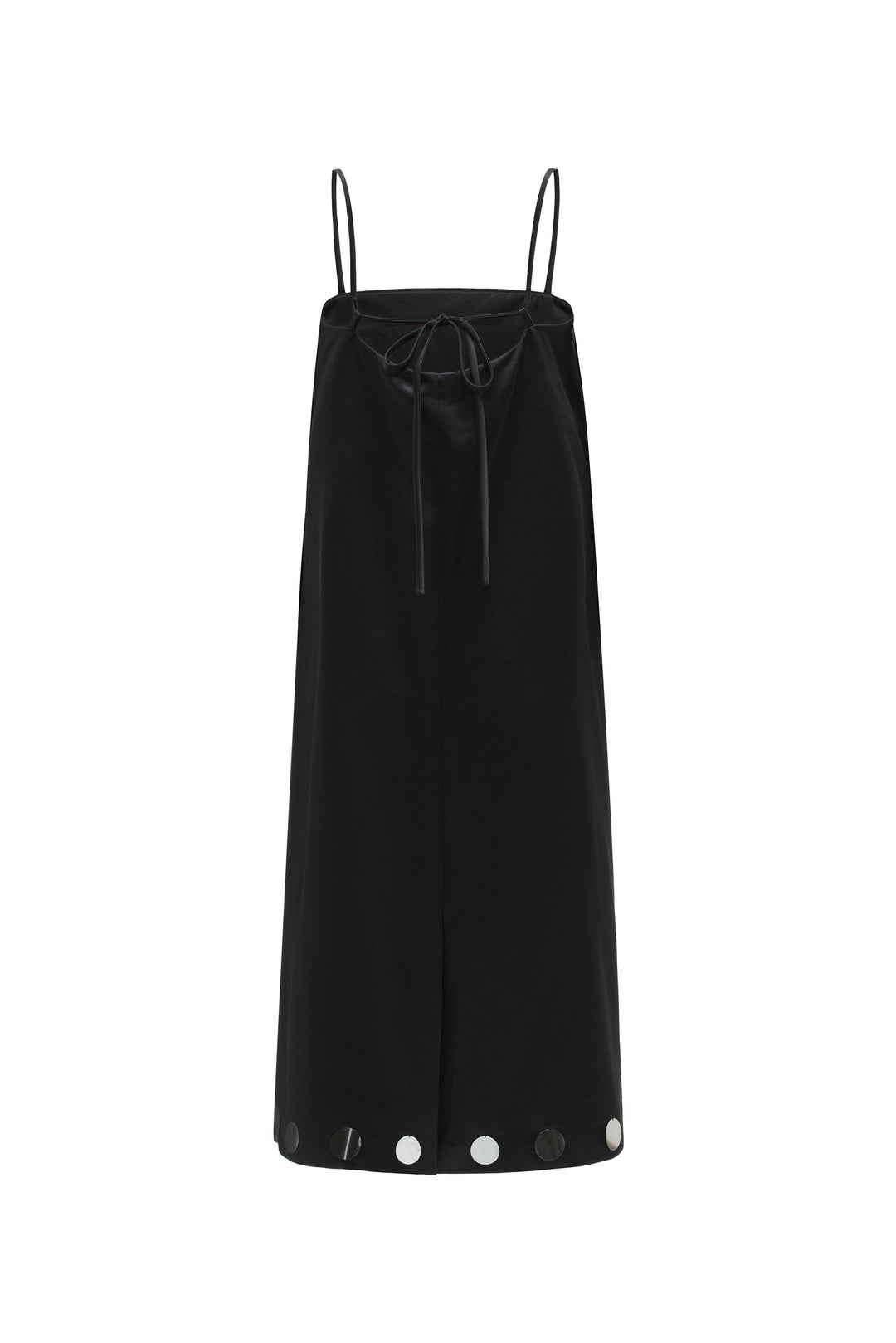 PAJA Gleam Collection Sequin Black Slip Dress