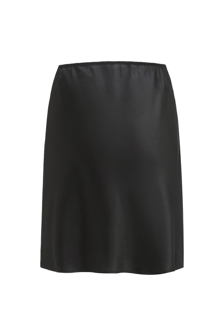 PAJA Beaded Summer Escapes Silk Midi Skirt - Black