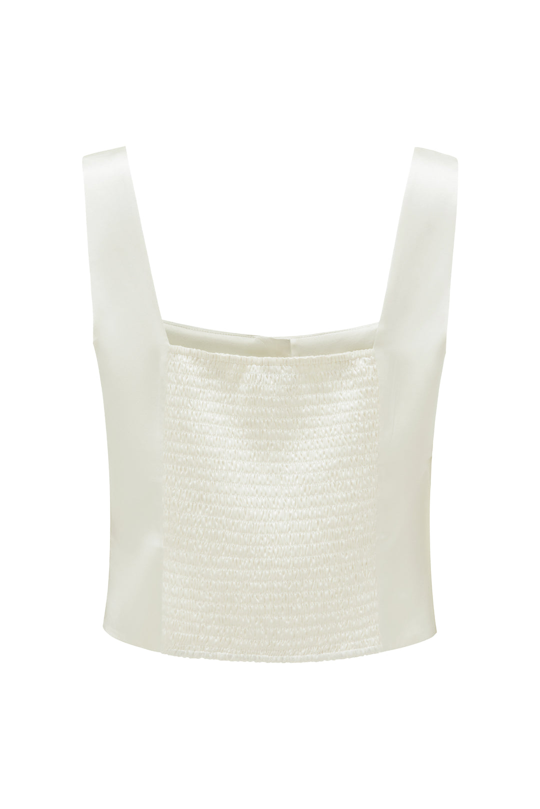 PAJA Beaded Summer Escapes Silk Top - White