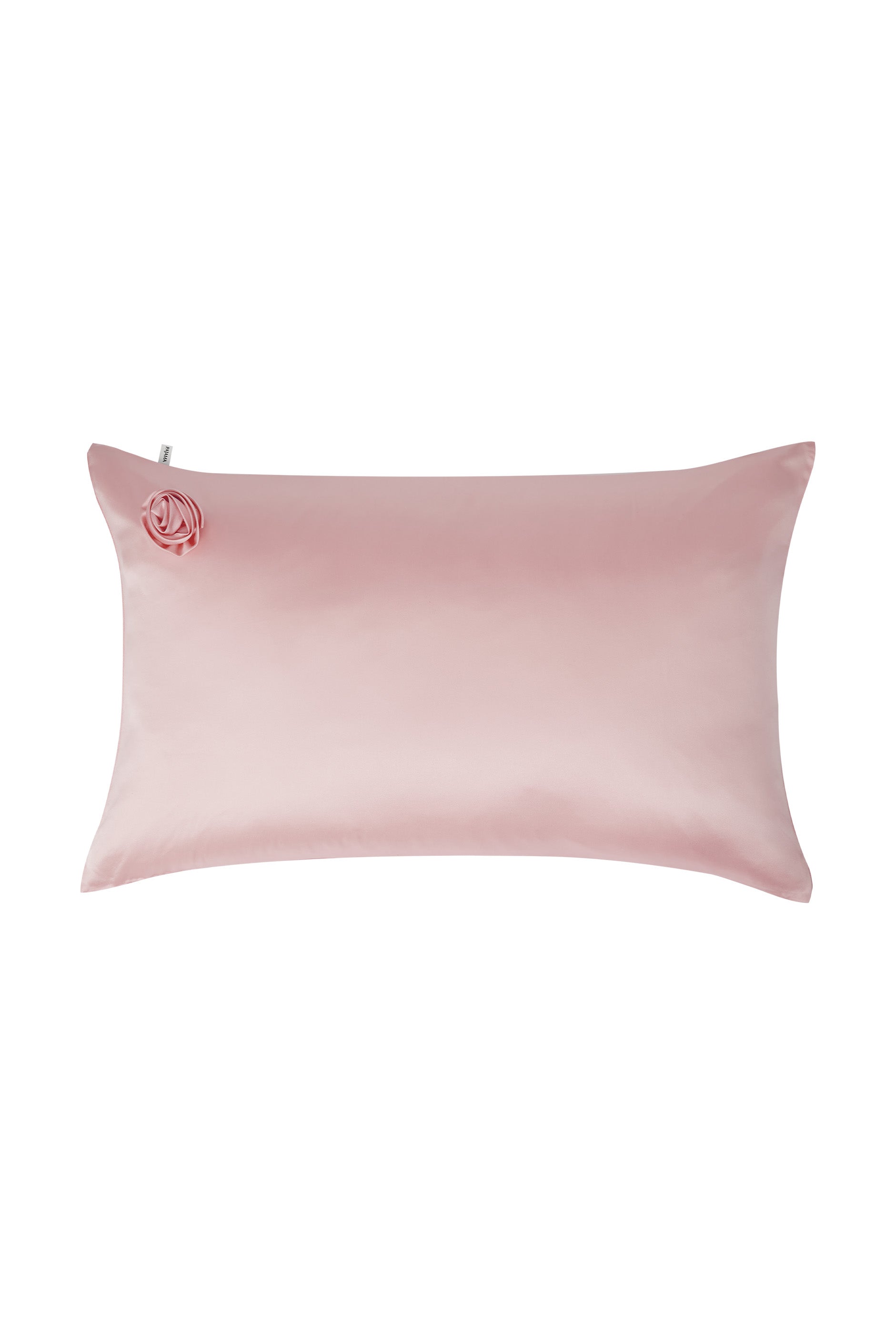Tuscan Sun Silk Rose Pillowcase-Silk Accessories-Pink (Rose Top Left)-Queen (74cm*48cm)-NJP24112-Not Just Pajama