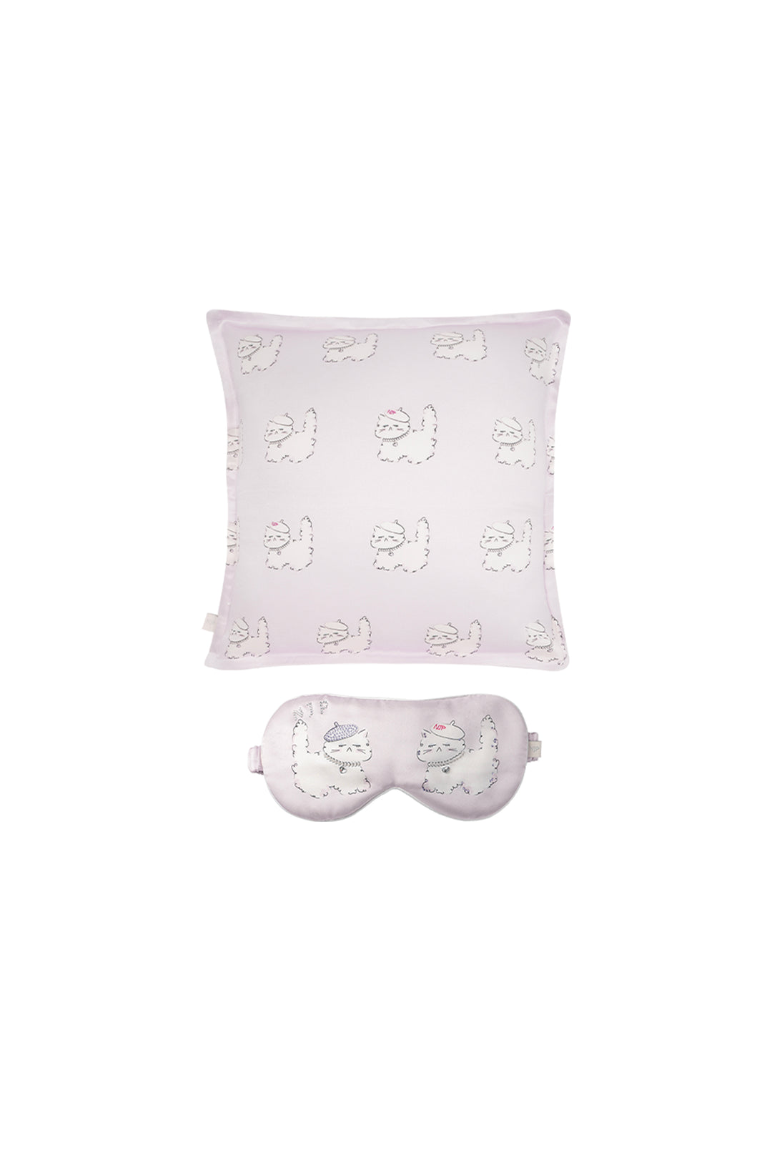 Animal Lover Box | Kiki Cat Silk Sleeping Eye Mask & Pillow