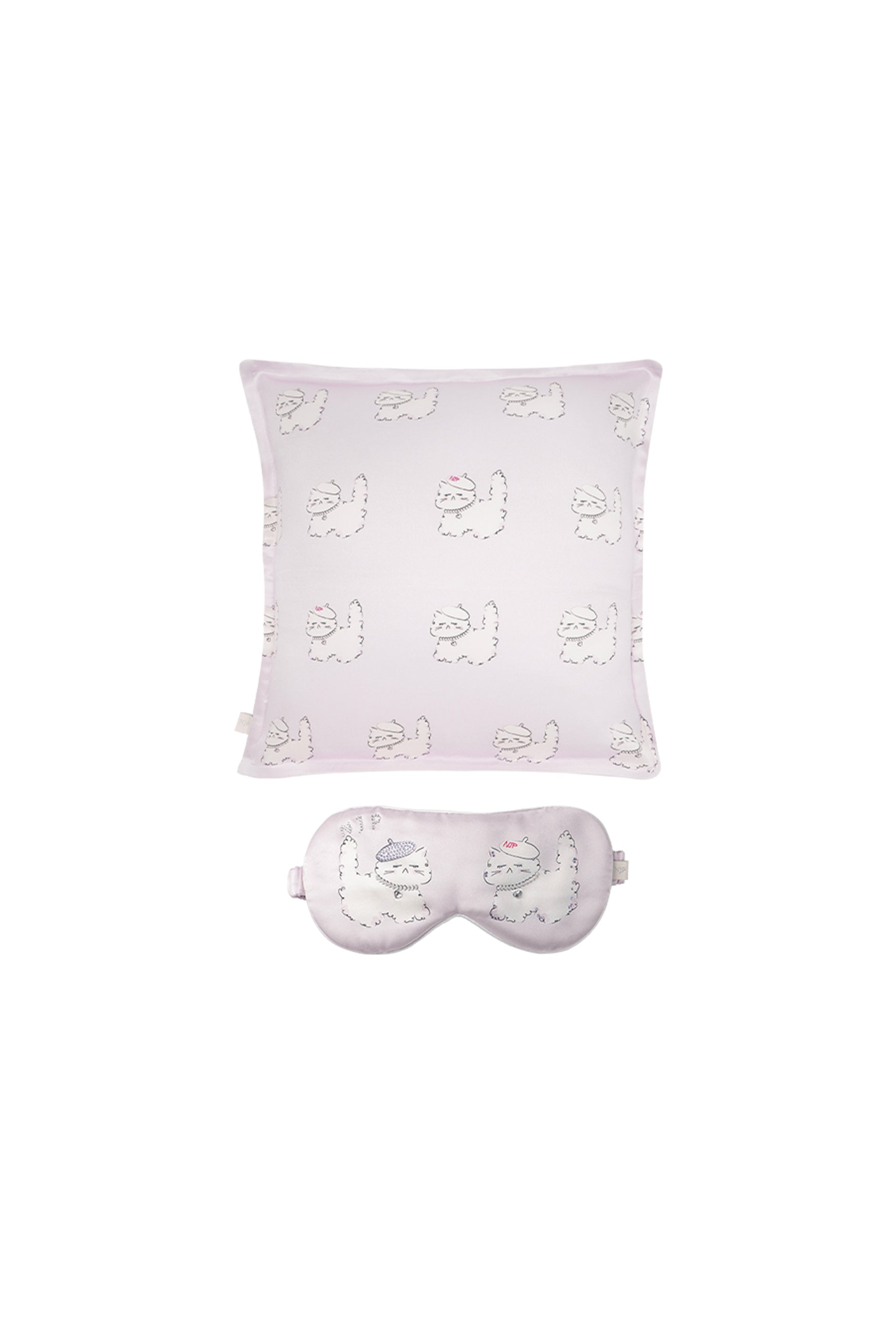 Animal Lover Box | Kiki Cat Silk Sleeping Eye Mask & Pillow