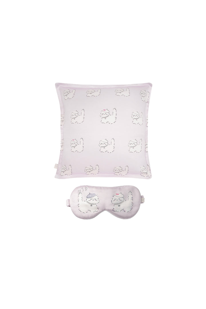 Animal Lover Box | Kiki Cat Silk Sleeping Eye Mask & Pillow