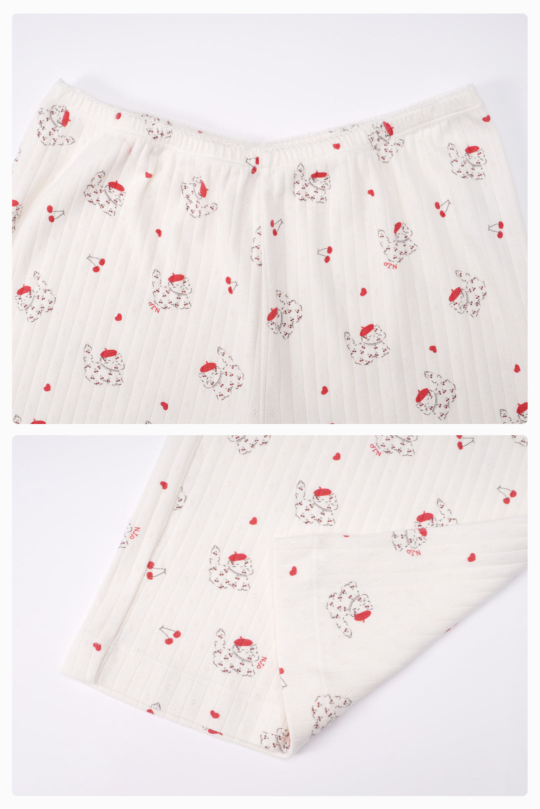 Kiki Cat Wool Silk Knit Top and Pants