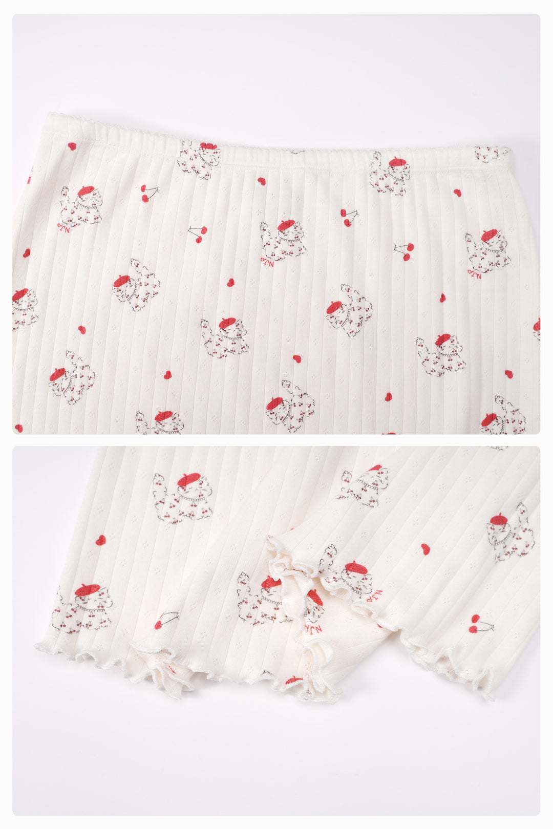Kiki Cat Wool Silk Knit Midi Skirt