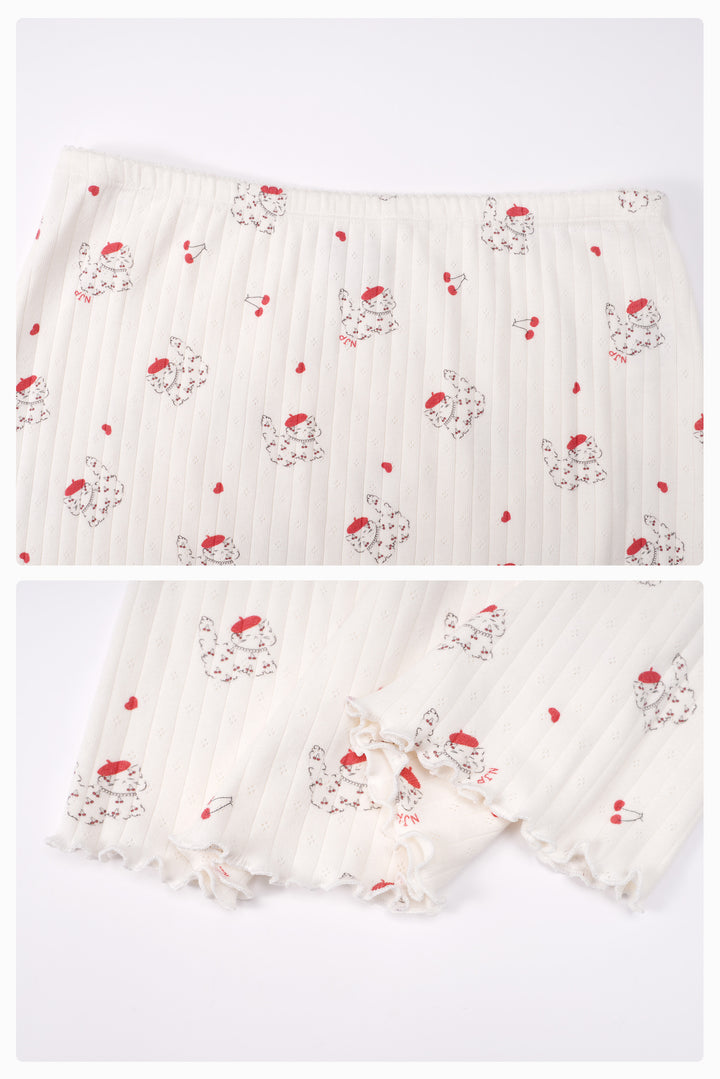 Kiki Cat Wool Silk Knit Midi Skirt