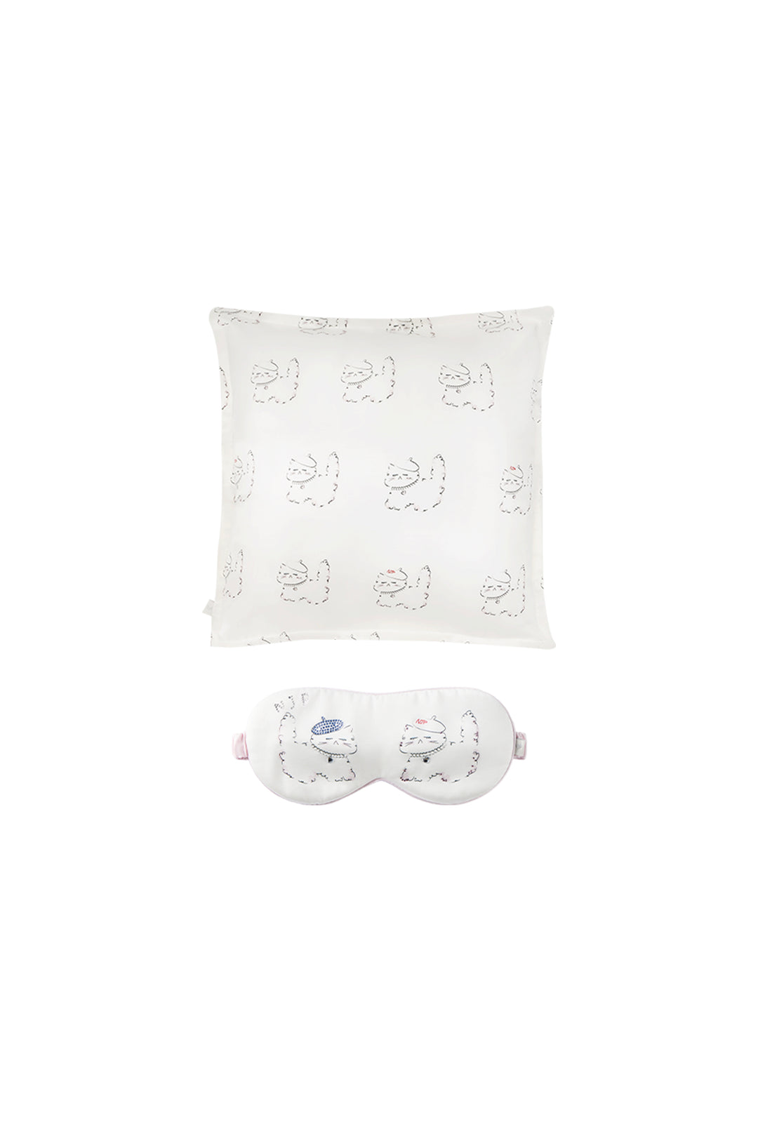 Animal Lover Box | Kiki Cat Silk Sleeping Eye Mask & Pillow