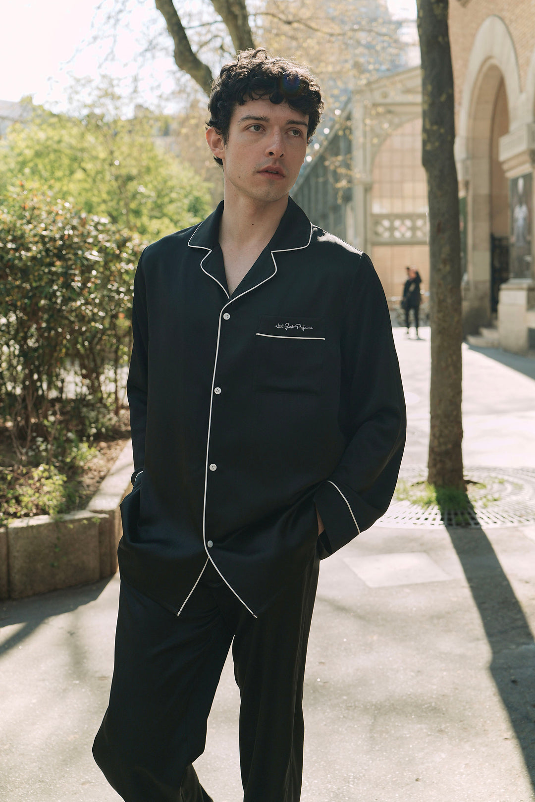 Little Heart Classic Men’s Silk Pajama Long Set