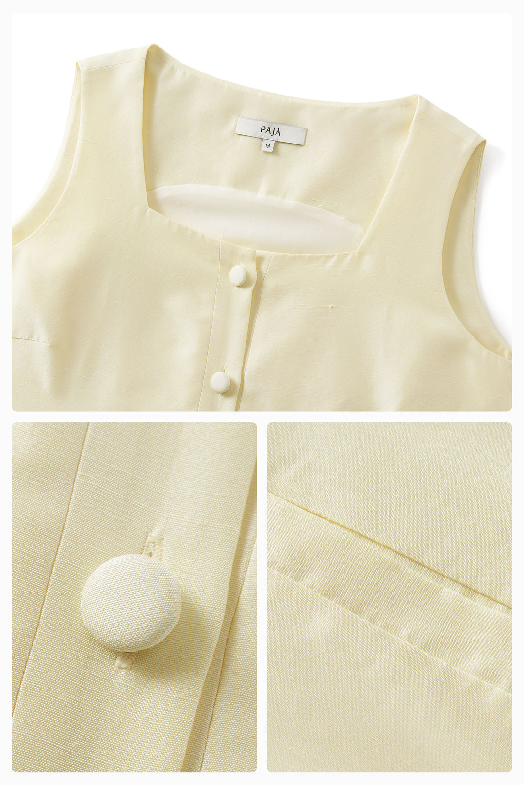 PAJA Out After Brunch Mulberry Silk Sleeveless A-Line Top