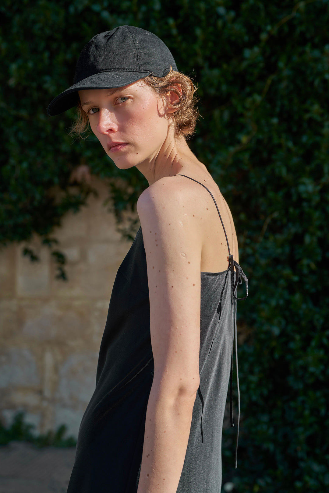 PAJA Out After Brunch Silk Maxi Dress | Adjustable Strap Summer Dress
