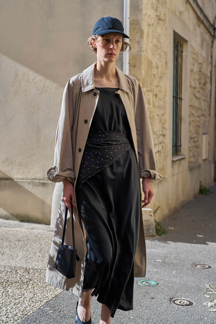 PAJA Out After Brunch Silk Maxi Dress | Adjustable Strap Summer Dress