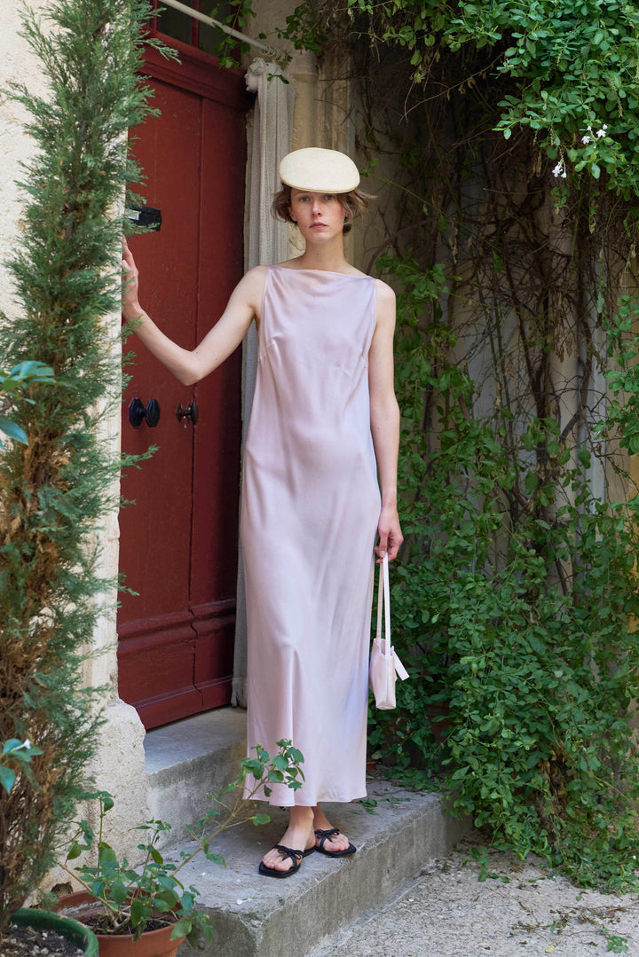 PAJA Out After Brunch Silk Maxi Dress | Bias Cut Slip Dress in 100% mulberry silk by Not Just Pajama - image 5