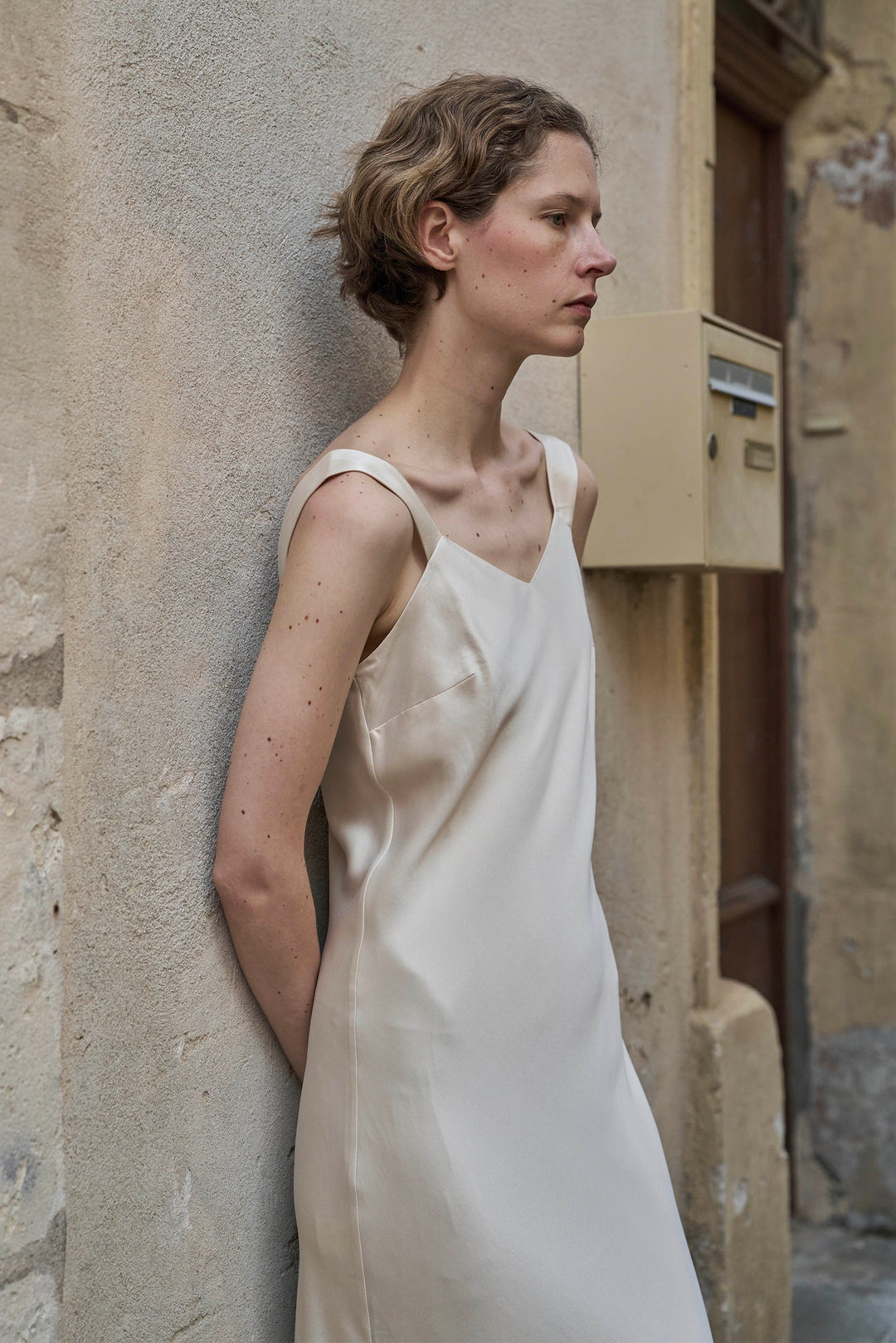 PAJA Out After Brunch Silk Maxi Dress | Adjustable Strap Vacation Dress