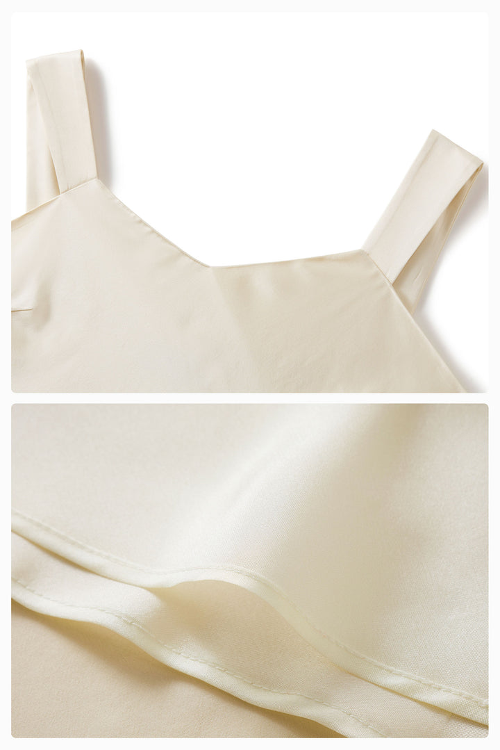 PAJA Out After Brunch Silk Maxi Dress | Adjustable Strap Vacation Dress
